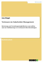 Vertrauen im Stakeholder-Management