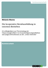 Die kooperative Berufsausbildung in externen Betrieben