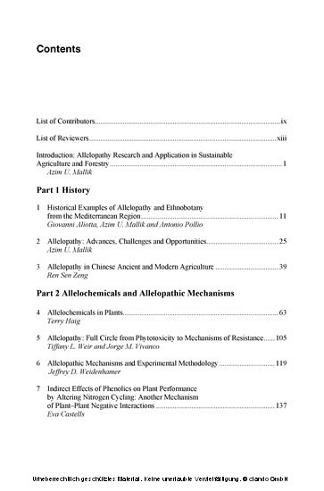 Allelopathy in Sustainable Agriculture and Forestry