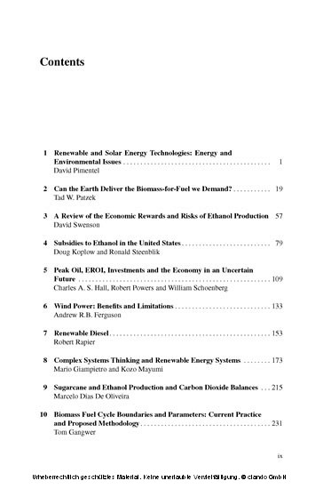 Biofuels, Solar and Wind as Renewable Energy Systems