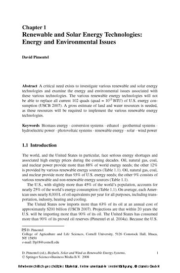 Biofuels, Solar and Wind as Renewable Energy Systems