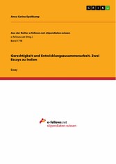 Gerechtigkeit und Entwicklungszusammenarbeit. Zwei Essays zu Indien