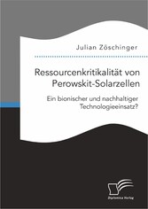 Ressourcenkritikalität von Perowskit-Solarzellen: Ein bionischer und nachhaltiger Technologieeinsatz?