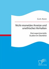 Nicht-monetäre Anreize und unethisches Verhalten: Drei experimentelle Studien im Überblick