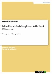 Ethical Issues And Compliance At The Bank Of America