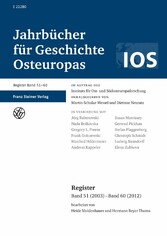 Jahrbücher für Geschichte Osteuropas - Neue Folge