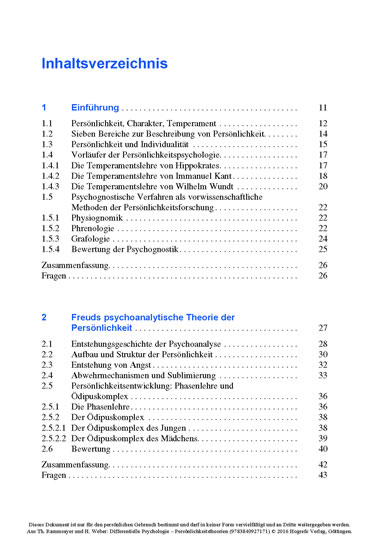 Differentielle Psychologie - Persönlichkeitstheorien