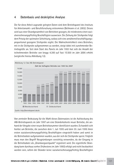 Erfolgschancen neu gegründeter Betriebe