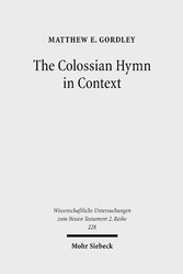 The Colossian Hymn in Context