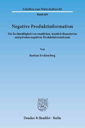 Negative Produktinformation.