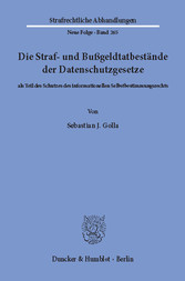 Die Straf- und Bußgeldtatbestände der Datenschutzgesetze