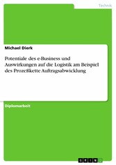 Potentiale des e-Business und Auswirkungen auf die Logistik am Beispiel des Prozeßkette Auftragsabwicklung