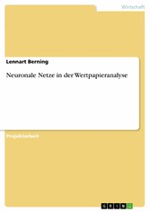 Neuronale Netze in der Wertpapieranalyse