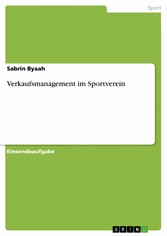 Verkaufsmanagement im Sportverein