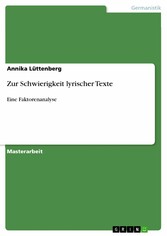 Zur Schwierigkeit lyrischer Texte