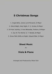 5 Christmas Songs - Sheet Music for Viola & Piano