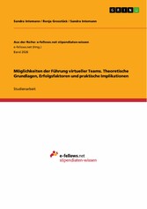 Möglichkeiten der Führung virtueller Teams. Theoretische Grundlagen, Erfolgsfaktoren und praktische Implikationen