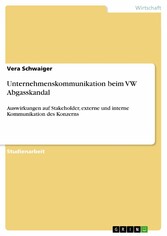 Unternehmenskommunikation beim VW Abgasskandal