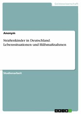 Straßenkinder in Deutschland. Lebenssituationen und Hilfsmaßnahmen