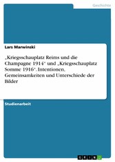 'Kriegsschauplatz Reims und die Champagne 1914' und 'Kriegsschauplatz Somme 1916'. Intentionen, Gemeinsamkeiten und Unterschiede der Bilder