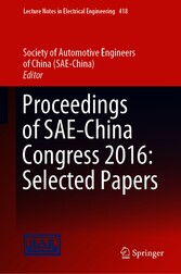 Proceedings of SAE-China Congress 2016: Selected Papers