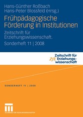 Frühpädagogische Förderung in Institutionen