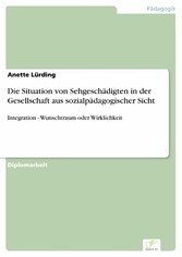 Die Situation von Sehgeschädigten in der Gesellschaft aus sozialpädagogischer Sicht