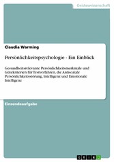 Persönlichkeitspsychologie - Ein Einblick