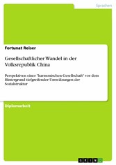 Gesellschaftlicher Wandel in der Volksrepublik China