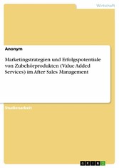 Marketingstrategien und Erfolgspotentiale von Zubehörprodukten (Value Added Services) im After Sales Management