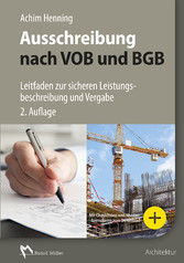 Ausschreibung nach VOB und BGB - E-Book (PDF)