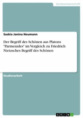 Der Begriff des Schönen aus Platons 'Parmenides' im Vergleich zu Friedrich Nietzsches Begriff des Schönen