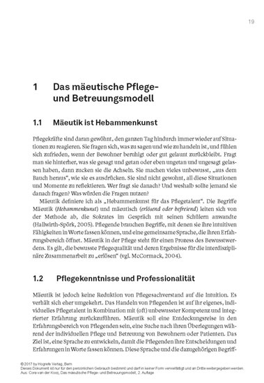 Das mäeutische Pflege- und Betreuungsmodell