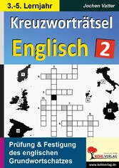 Kreuzworträtsel Englisch / 3.-5. Lernjahr