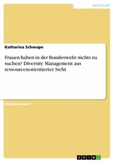 Frauen haben in der Bundeswehr nichts zu suchen? Diversity Management aus ressourcenorientierter Sicht