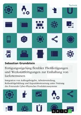 Fertigungsregelung flexibler Fließfertigungen und Werkstattfertigungen zur Einhaltung von Lieferterminen