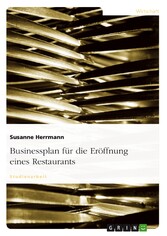 Businessplan für die Eröffnung eines Restaurants