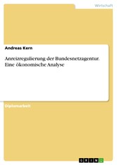 Anreizregulierung der Bundesnetzagentur. Eine ökonomische Analyse