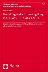 Grundfragen der Irrtumsregelung in § 113 Abs. 3 S. 2, Abs. 4 StGB