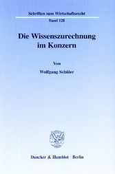 Die Wissenszurechnung im Konzern.