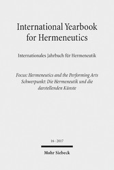 International Yearbook for Hermeneutics / Internationales Jahrbuch für Hermeneutik