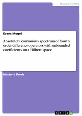 Absolutely continuous spectrum of fourth order difference operators with unbounded coefficients on a Hilbert space