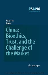 China: Bioethics, Trust, and the Challenge of the Market