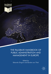 The Palgrave Handbook of Public Administration and Management in Europe