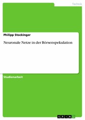 Neuronale Netze in der Börsenspekulation