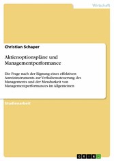 Aktienoptionspläne und Managementperformance