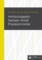 Hochschulgesetz Sachsen-Anhalt Praxiskommentar