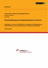 Kapitalaufbringung und Kapitalerhaltung im Cash Pool