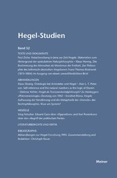 Hegel-Studien Band 32