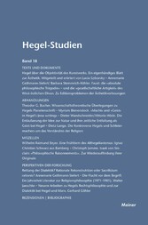 Hegel-Studien Band 18